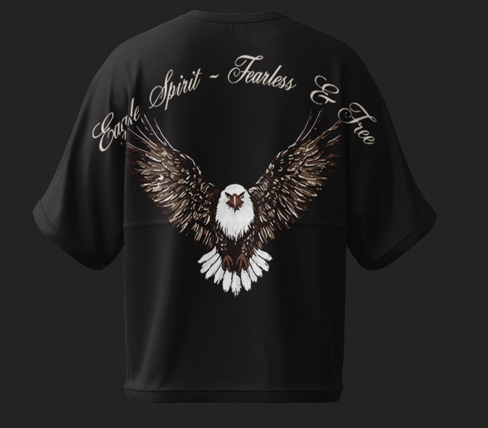 VIIBE – Eagle Spirit | Fearless & Free Oversized Tee