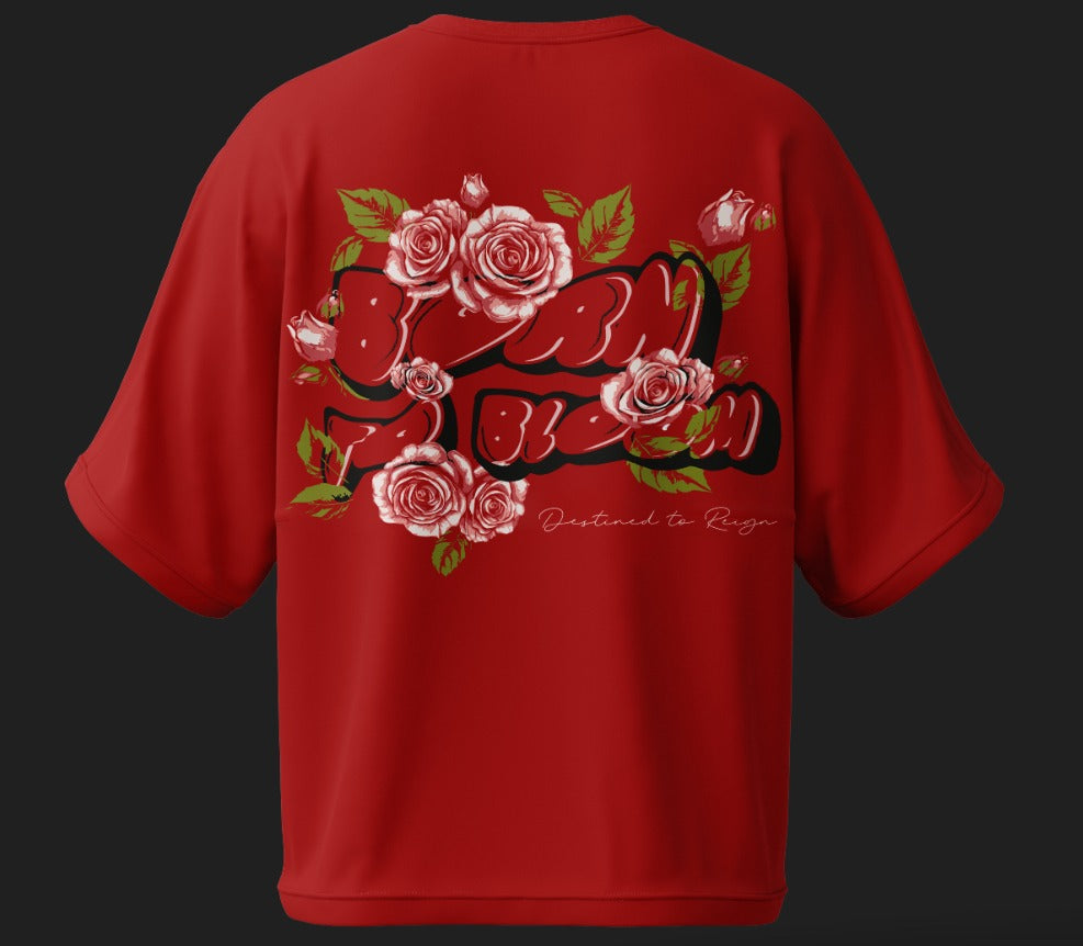 Amore – Born to Bloom | Floral Graphic Oversized Tee