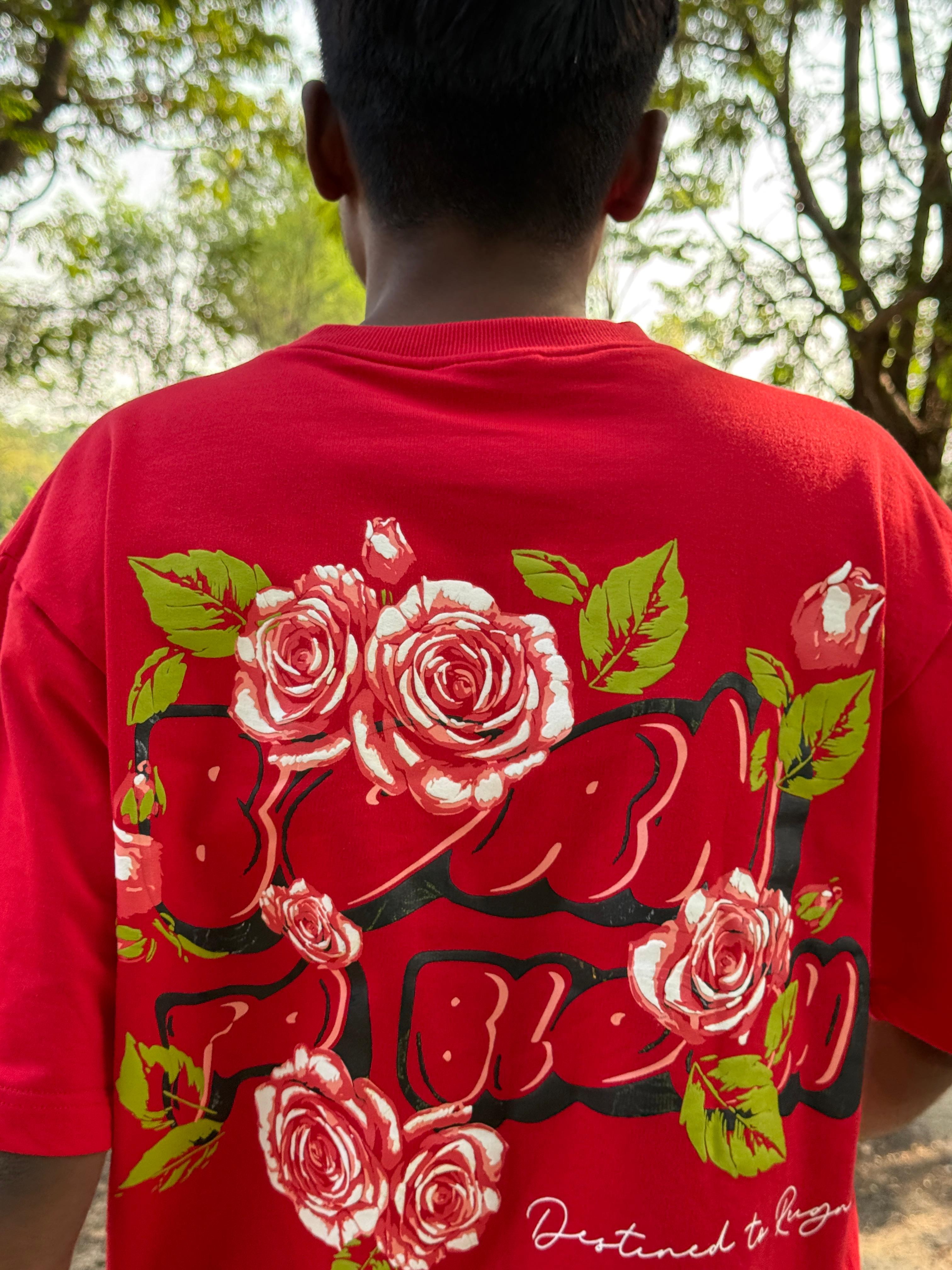 Amore – Born to Bloom | Floral Graphic Oversized Tee