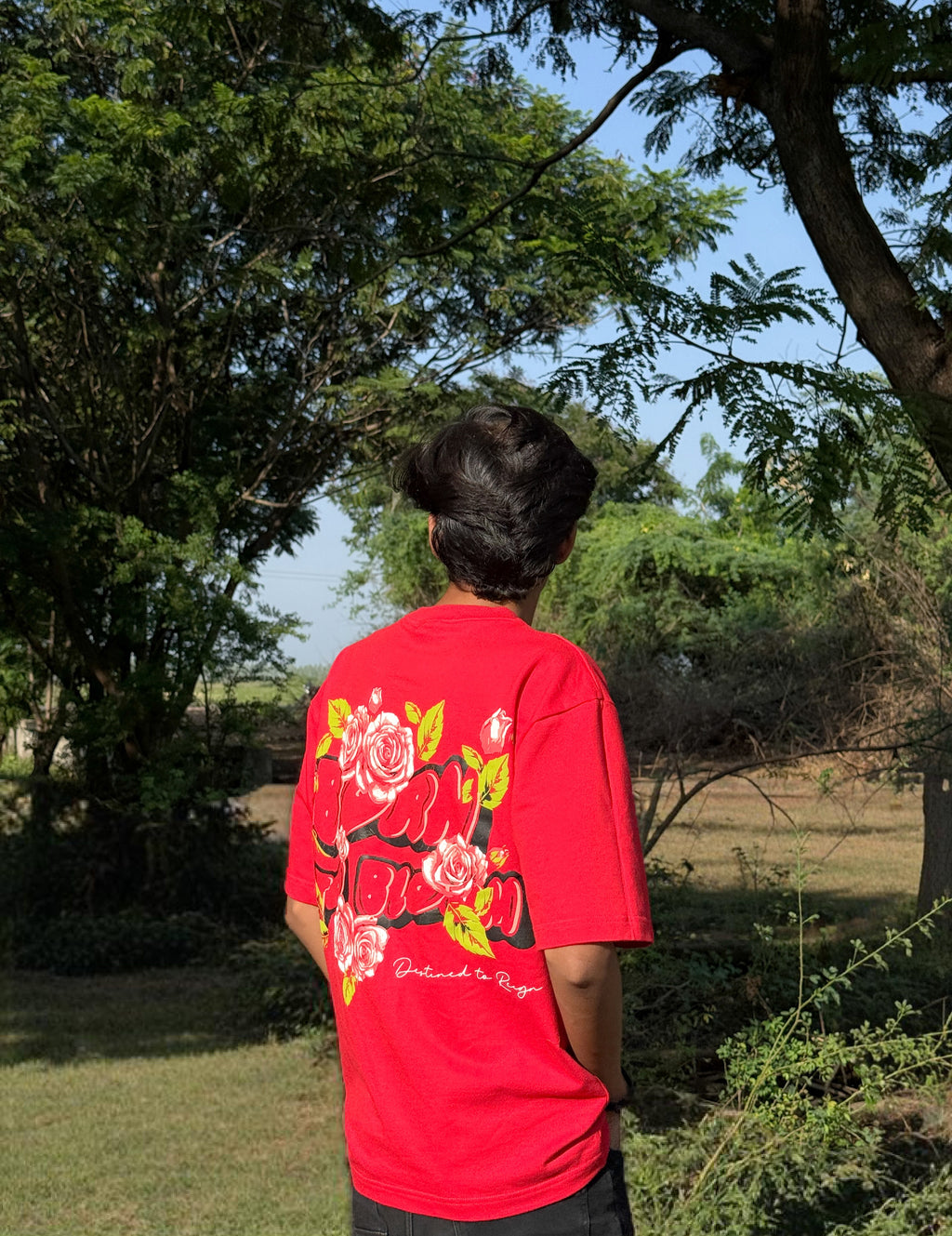 Amore – Born to Bloom | Floral Graphic Oversized Tee