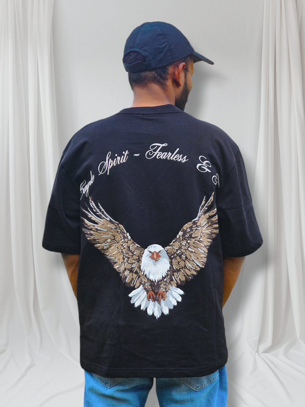 VIIBE – Eagle Spirit | Fearless & Free Oversized Tee