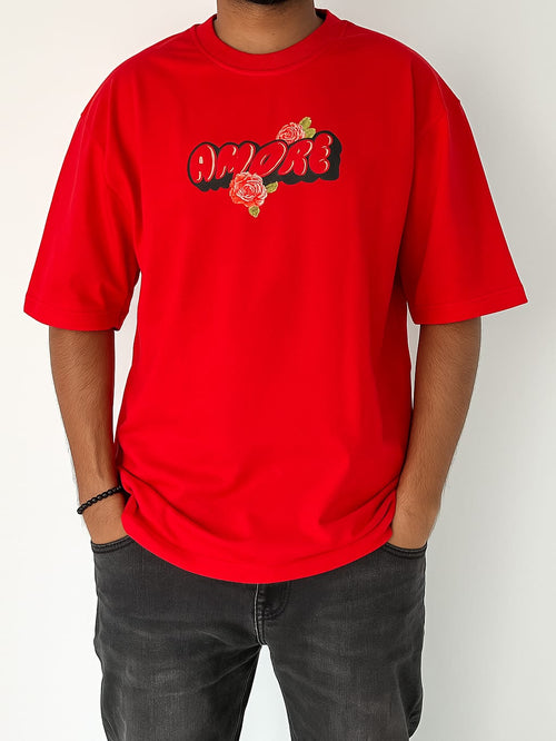 Amore – Born to Bloom | Floral Graphic Oversized Tee